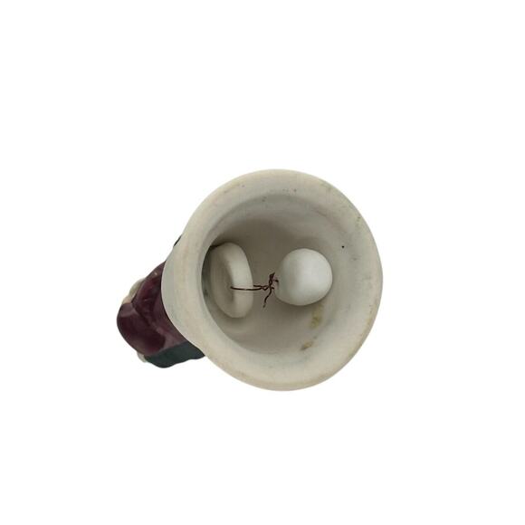 Vintage Miniature Porcelain Santa Bell By Russ Berrie Christmas Decor - Picture 6 of 16